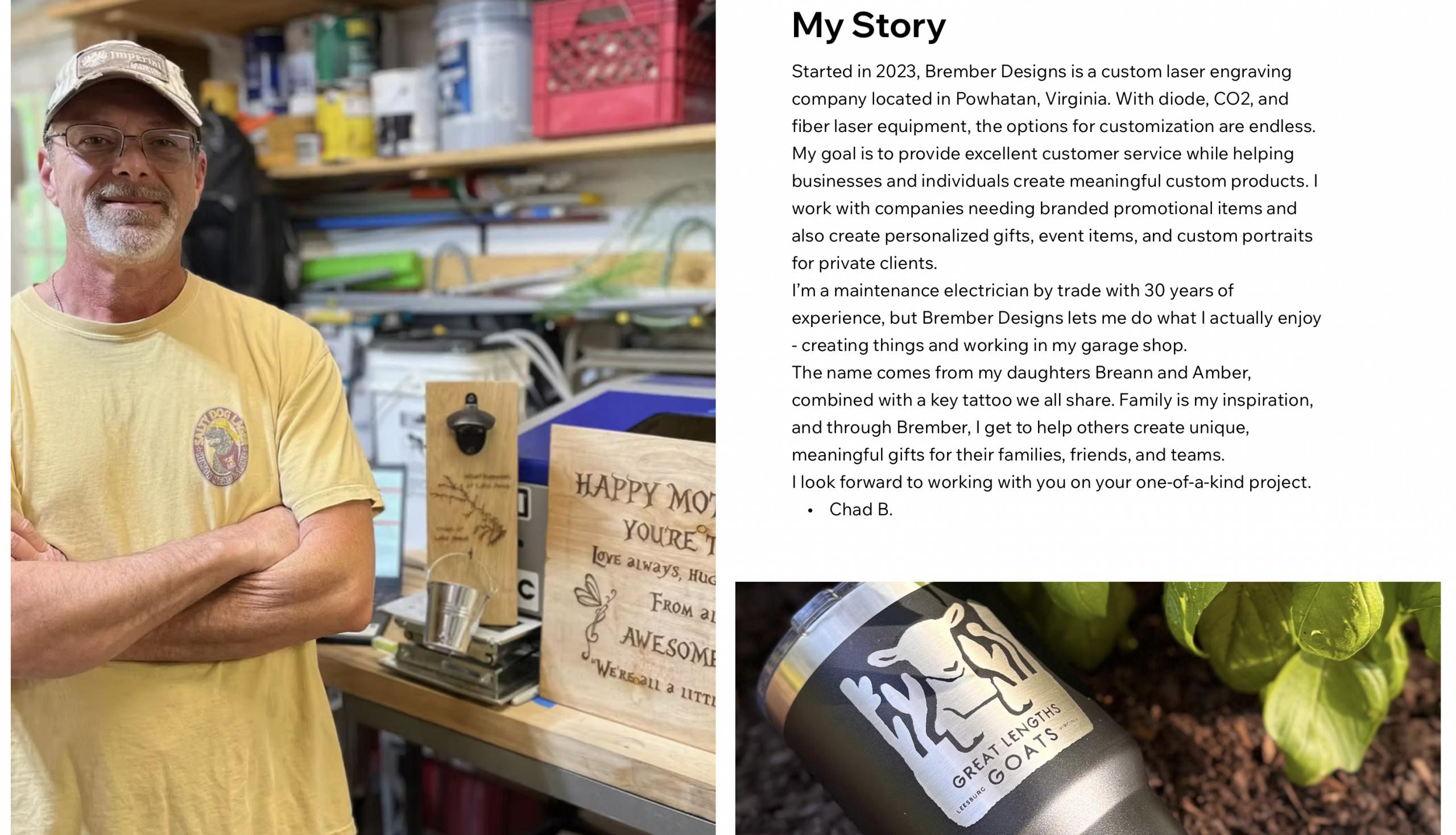 owner and story of brember designs